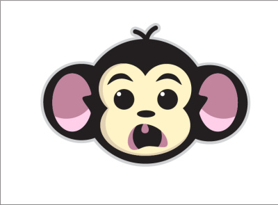 Monkey illustration graphic design illustration ui