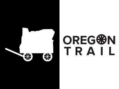 Oregon Trail illustrator logo logo design logo redesign logos oregon oregon trail wagon