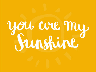 Sunshine hand lettering illustration illustrator jmc100days lettering pen tool sun sunshine tombow