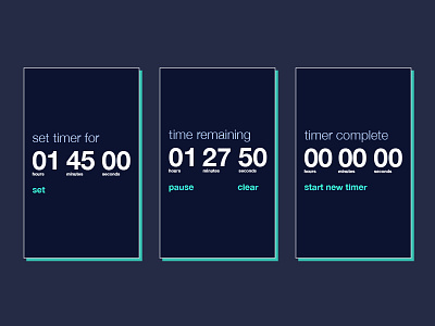 timer dailyui timer ui