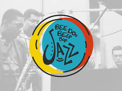 I like Jazz. color hand lettering jazz sticker typography