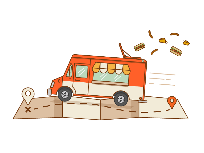 Download Food Truck by Dawn Delatte | Dribbble | Dribbble