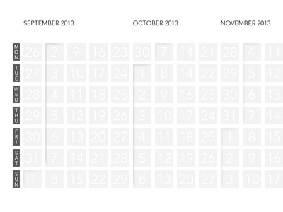 Continues Calendar