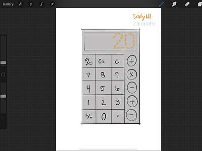 Daily UI 004 : calculator