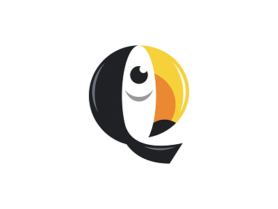 Letter Q Toucan Logo