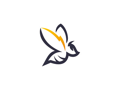 Bee + Lightning Logo