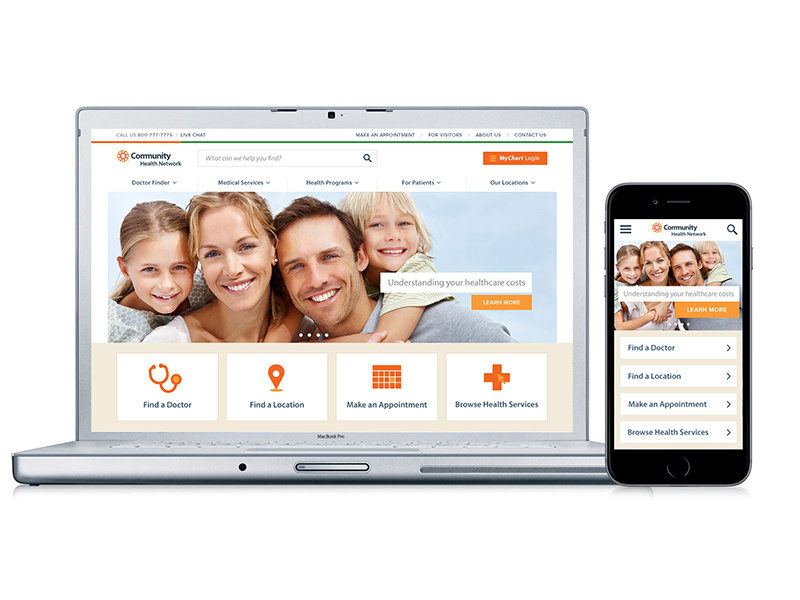 Healthcare Website Concept Design concept healthcare user experience ux web design responsive responsive web design mobile icons