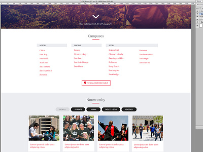 University Website Concept college website concept portfolio responsive web design website