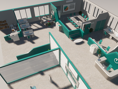 modern office 3 sketchup twinmotion