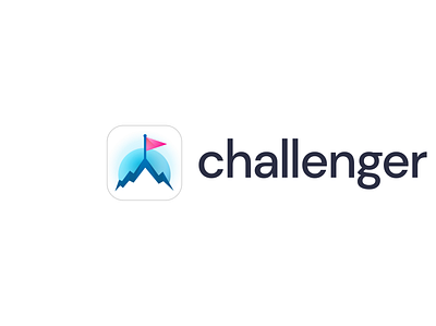 Challenger App Logo app branding design icon logo logo desig