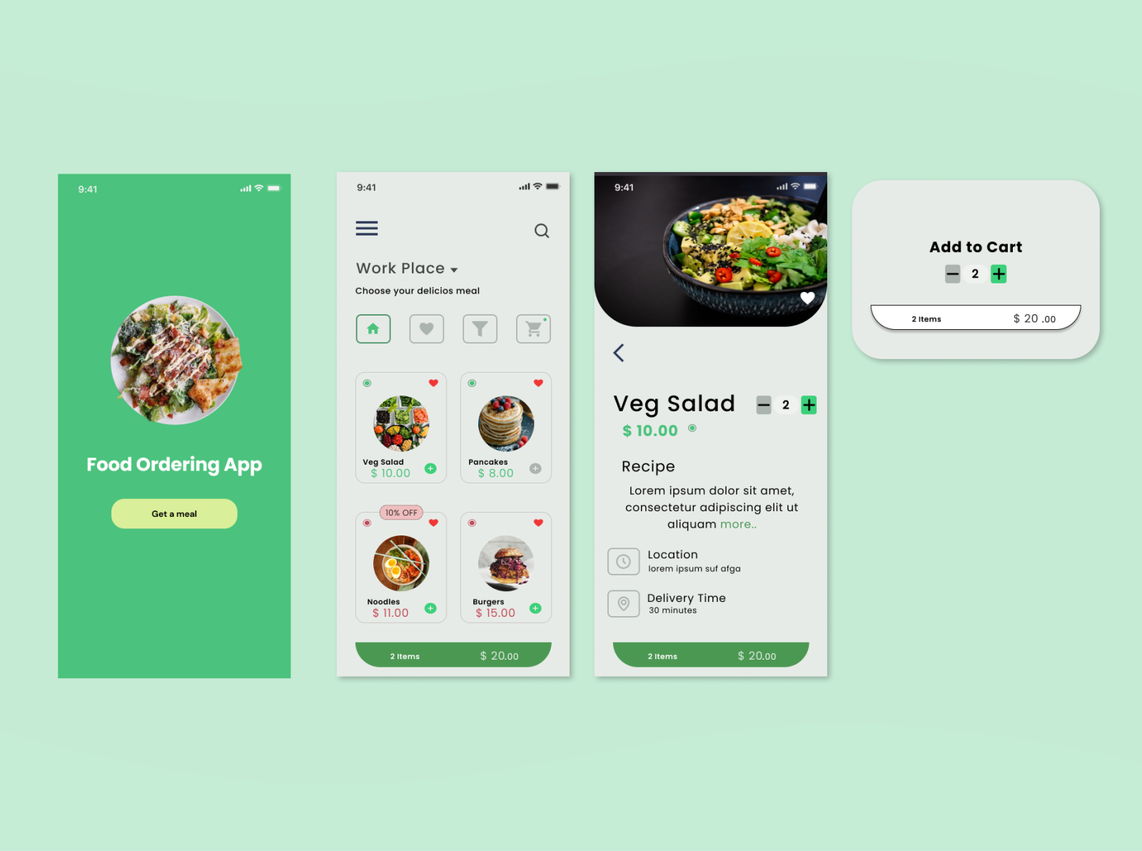 Food Ordering App UI design 🍴🍕🥣 by Aswin MM on Dribbble