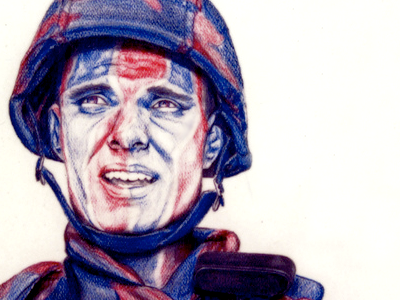 Colored Pencil Work army colored pencil drawing helmet illustration military patriotic pencil sketch