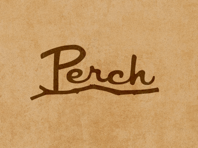 Perch Logo branch brown logo perch