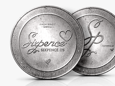 Sixpence Coins coins mock up money sixpence wedding