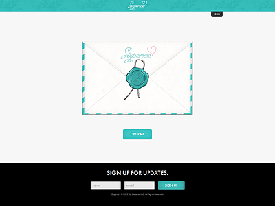 [Live] - Landing Page animation button envelope landing page sixpence