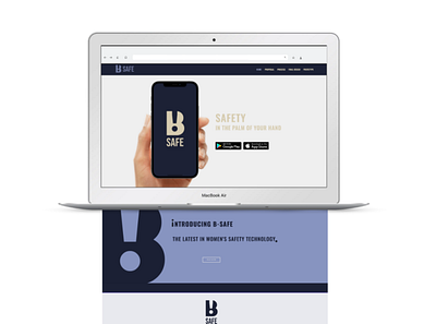 B-Safe | Interactive App Design | Web Mockup app branding design icon illustration logo minimal website