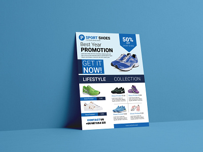 Sport shoes flyer