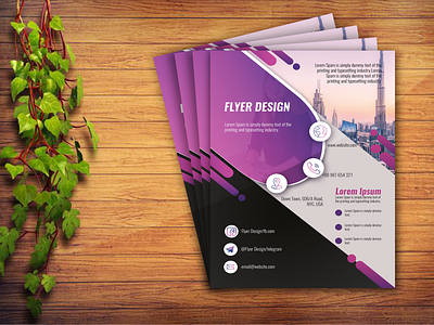 Flyer Design branding company branding design flyer flyer design illustration marketing materials