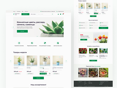 PrmSad ❘ Plants Shop Website
