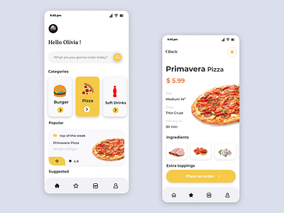 Fast Food App UI fast food app fast food app ui fast food interface fast food ui figmadesign food app food ui online fast food app ui ui for fast food user interface