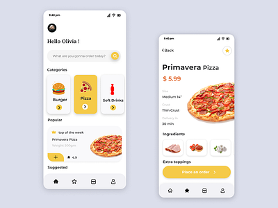 Fast Food App UI