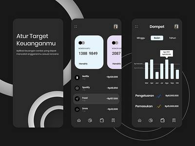 Aplikasi Catatan Keuangan app branding design icon illustration logo typography ui ux vector