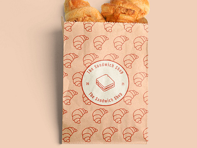 The Sandwich Shop Packaging branding design graphic design icon illustration logo package design vector
