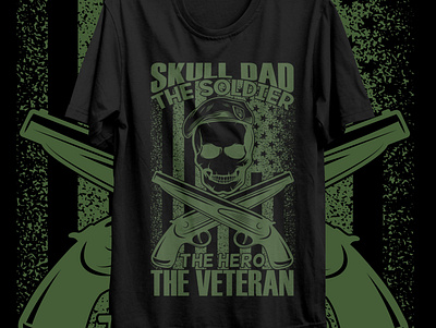 DAD VETERAN T SHIRT dad tshirt daddy daddy t shirt design father day tshirt fathersday illustration logo t shirt design ui