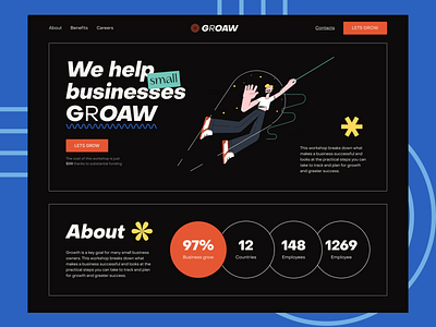 Groaw — Growing your Business landing page