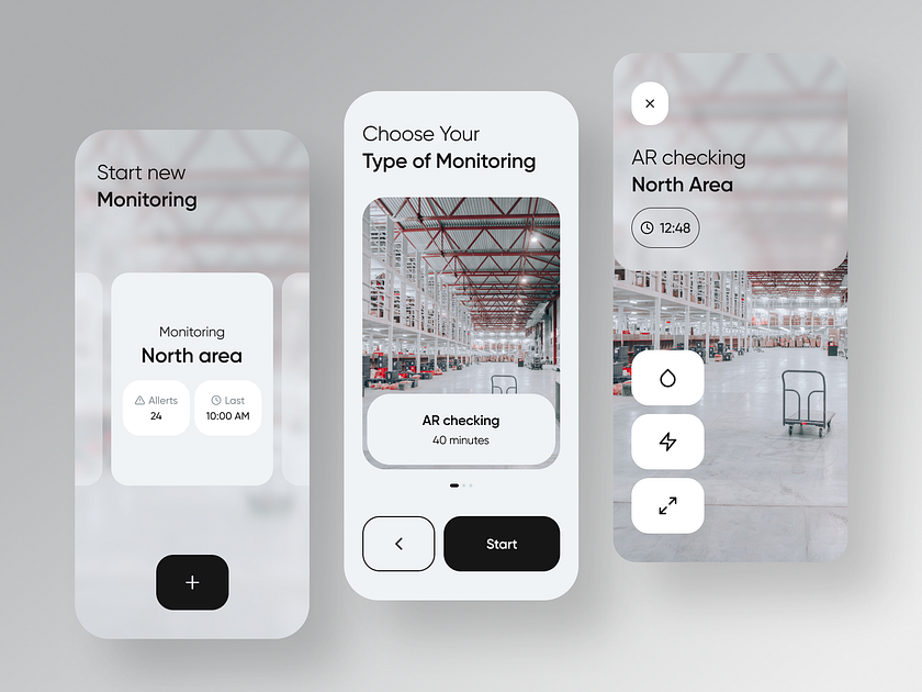 Robot monitoring app by Ihor Shtykh on Dribbble