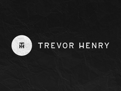 Trevor Henry monogram circle logo monogram name