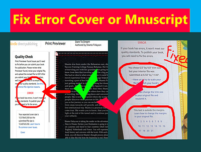 fix error rejected cover or manuscript book cover book design coloring book coloringbook ebook cover ebook design fix error cover kindle publisher