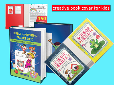 creative coloring book cover for kids