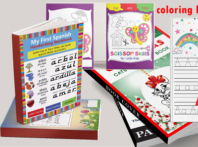 creative children coloring book for kids amazon book cover childrens book coloring book design ebook design fix error cover illustration kindle publisher