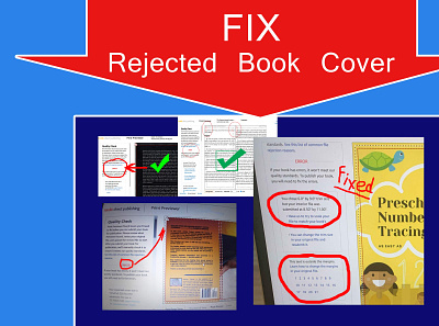 Do you need fix rejected book cover? book cover coloring book ebook design fix error cover kindle publisher