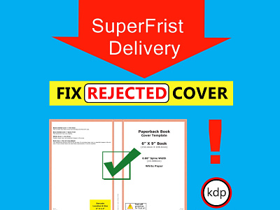 Fix error rejected cover or manuscript for amazon