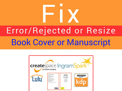 How to solve Rejected book cover or manuscript