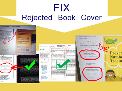 Do you need to fix error or rejected book cover? amazon book cover childrens book coloring book design ebook design fix error cover illustration kindle publisher