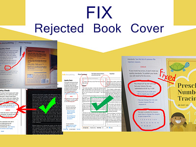 Do you need to fix error or rejected book cover?