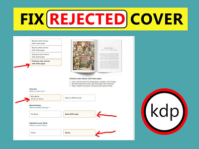 Do you need to fix error or rejected book cover or manuscript