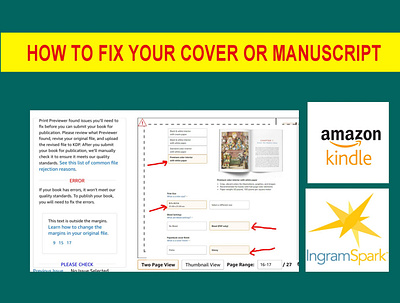 How to fix error or rejected cover amazon book cover childrens book coloring book design ebook design fix error cover illustration kindle publisher
