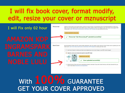 THE BEST WAY TO FIX A BOOK COVER OR MANUSCRIPT IF THEY ARE ERROR