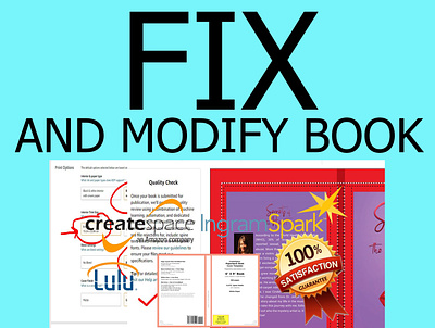 Fix and Modify Book amazon book cover childrens book coloring book design ebook design fix error cover illustration kindle publisher logo