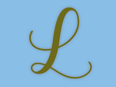 L is for Lima digital lettering lettering script vector