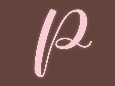 P is for Paris digital lettering lettering script vector