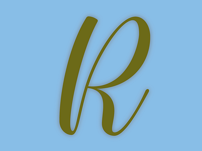 R is for Reykjavik digital lettering lettering script vector