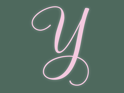 Y is for Ypres digital lettering lettering script vector