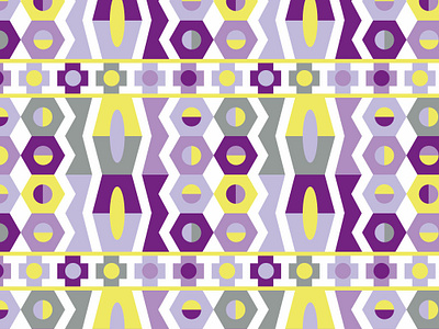 Springtime Geo Pattern abstract geometric purple surface design surface pattern design vector art yellow