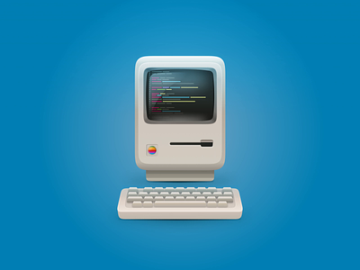 Retro Mac Classic Skeuomorphism 3d after effects animation classic computer design faux 3d figma illustration keyboard mac classic macintosh motion design motion graphics retro skeuomorphic skeuomorphism