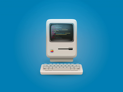 Retro Mac Classic Skeuomorphism 3d after effects animation classic computer design faux 3d figma illustration keyboard mac classic macintosh motion design motion graphics retro skeuomorphic skeuomorphism